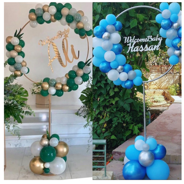 Large Balloon Arch Column Stand Base Frame Kit Birthday Wedding Party Decor